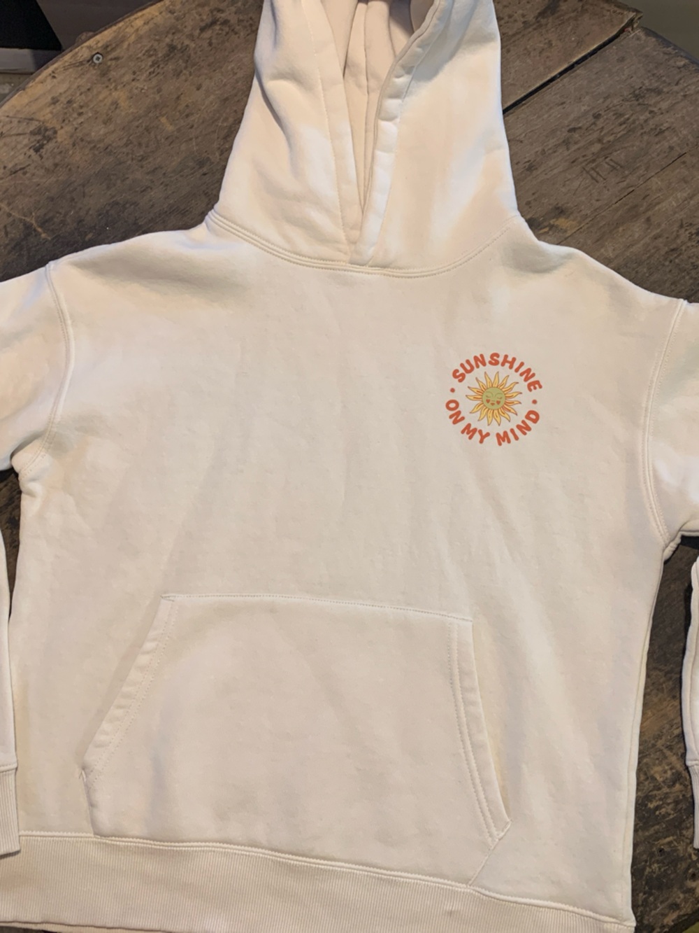 Women’s or Girls Sunshine On My Mind Cream Hoodie